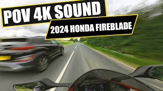 2024 Honda Fireblade  POV  ASMR  AKRAPOVIC Exhaust Sound [upl. by Gensmer]