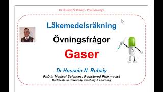 Läkemedelsräkning  Gas  Syrgasmängd  Frågor och Lösningsförslag [upl. by Ahserkal]