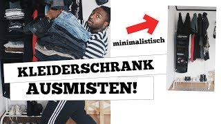 Kleiderschrank Tour  AUSMISTEN  MINIMALISTISCHER KLEIDERSCHRANK Mode Youtuber Edition [upl. by Merv457]