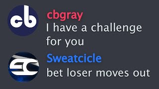 I challenged Sweatcicle [upl. by Thain]