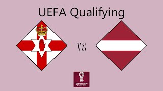 Northern Ireland vs Latvia  European Qualifying Group I [upl. by Risan]