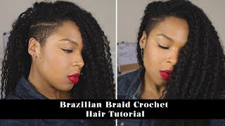 Natural Hair Protective Style  Crochet Braid Tutorial using the Invisible Knot Method [upl. by Spencer]