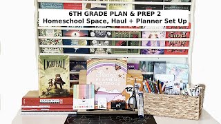 6th Grade Homeschool Space Homeschool Haul Schoolnest Planner Set Up  Homeschool Prep amp Plan 2 [upl. by Petie]