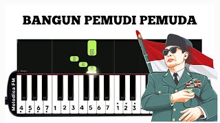 Bangun Pemudi Pemuda  Not Angka Pianika [upl. by Hayton]