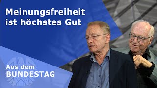 Meinungsfreiheit ist höchstes Gut  Aus dem Bundestag [upl. by Namad]