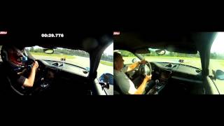 Hockenheimring HeadToHead 991 Turbo S vs 991 GT3 [upl. by Beeson]