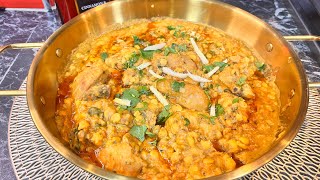 Chicken chana daal Chana daal with chicken restaurant style [upl. by Lodge]