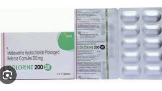 COLORINE 200 SR Capsules Mebeverine Hydrochloride Prolonged Release Capsules 200 mg [upl. by Anomor]