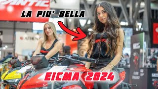 la moto più bella di EICMA 🔥 ragazze assurde 🔥 [upl. by Ylicec]