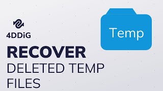 【3 Ways】How to Recover Deleted Temp Files on Windows 10 Easy amp Quick Tutorial2022 Updated [upl. by Rafat]