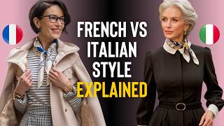 French Vs Italian Style Explained Women Over 50 [upl. by Ynnep685]