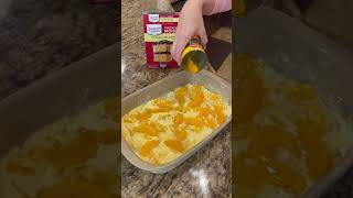 3Ingredient Peach Cobbler RECIPE on dinnerin321com delicious dessert easyrecipe recipe yummy [upl. by Atsirt]