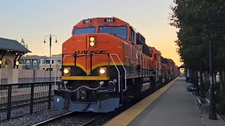 BNSF and Metrolink Trains At Claremont [upl. by Adieno]