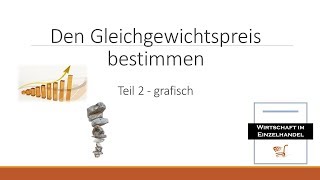 Gleichgewichtspreis grafisch bestimmen [upl. by Nyrol61]