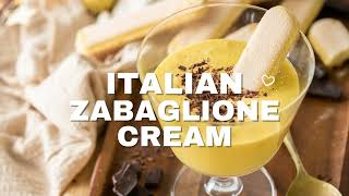 Zabaglione  Authentic Zabaione Cream [upl. by Aerdnahs]