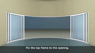 How to install a Curved Sliding Doors by Balcony Systems Solutions  wwwBalconettecouk W6F [upl. by Eema488]