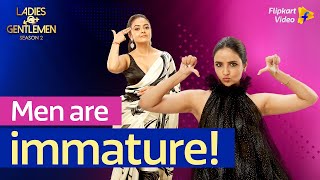 Devoleena debates over maturity  Ladies vs Gentlemen S2  Flipkart Video​ [upl. by Llenreb]