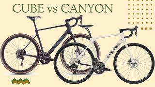 2025 CUBE ATTAIN C62 SLT £2999 vs CANYON ENDURACE CF 8 Di2 £3499  Head to Head [upl. by Bethesde160]