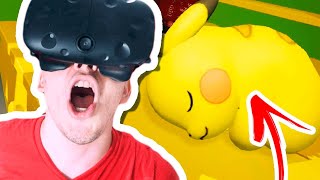 Pokemon Em Realidade Virtual  Invadimos o Quarto do Ash e Pikachu [upl. by Ruhtracm343]