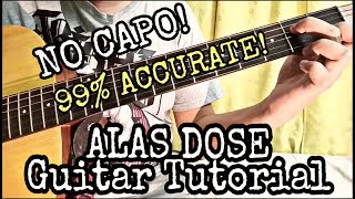 ALAS DOSE  AGSUNTA GUITAR TUTORIAL [upl. by Puduns]