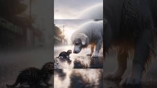 The story of a dog saving a kitten cat kitten story cute dog [upl. by Anitsua]