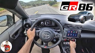 The 2023 Toyota GR86 Manual is Fun Anytime Anywhere POV Drive Review [upl. by Inotna]