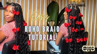 EASY Boho Braid Tutorial [upl. by Bigner992]