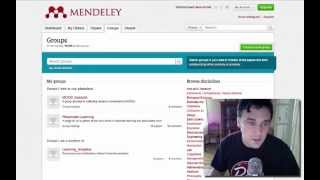 adding a paper to mendeley group [upl. by Hayyim]