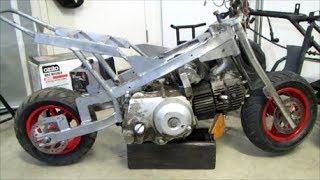 MASSIVE ENGINE SWAP Pocket Bike BUILDpart 1 [upl. by Ecnaiva786]