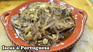 ISCAS À PORTUGUESA  com cebolada deliciosa e muito fáceis de fazer [upl. by Anauqes852]