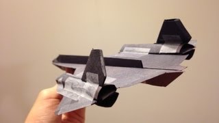 Paper SR71 Blackbird and B2 Spirit [upl. by Nailij422]