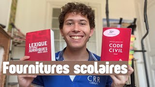 Fournitures scolaires DROIT 2024 [upl. by Nimzzaj]