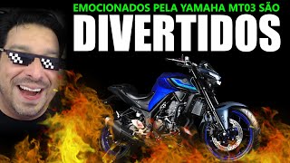 Emocionados pela Yamaha MT03 são divertidos [upl. by Munster]