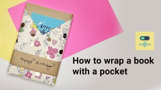 Creative book gift wrapping idea TalkThrough [upl. by Tilagram]