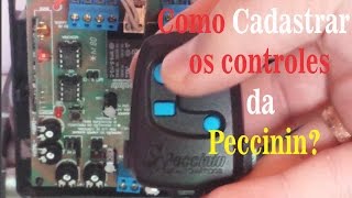 Como Cadastrar controle remoto da peccinin PASSO a PASSO na Placa Eletronica  Eletrônica Fácil [upl. by Adiahs594]