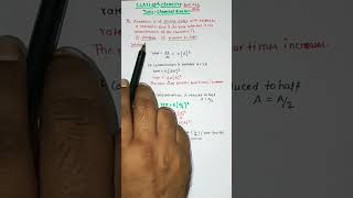 Chemical KineticsClass 12 ChemistryChemical Kineticsnumericalschemistryconcepts shorts [upl. by Laehcar175]