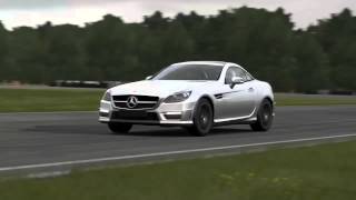 2012 MercedesBenz SLK55 AMG Top Gear Track [upl. by Alyled]