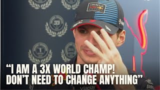 Max Verstappen SAVAGE Respond on Lando Norris No Need to Change My Driving Style 3X WORLD CHAMP [upl. by Ttenna269]