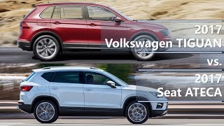 Skoda Karoq vs Seat Ateca SUV  Comparativa  Prueba  Test  Review en español  cochesnet [upl. by Ybhsa851]