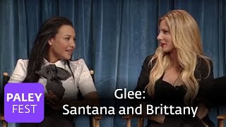 Glee  Naya Rivera on the Future of Santana and Brittany [upl. by Hara435]