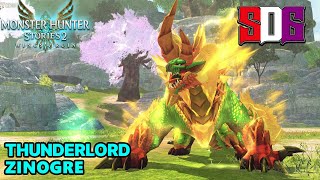 Monster Hunter Stories 2 Wings of Ruin PS5 60FPS  Thunderlord Zinogre Solo Hunt [upl. by Stavro334]