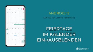 Feiertage im Kalender einausblenden Android 12 [upl. by Jain]