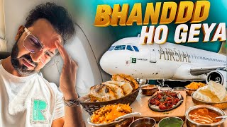 I Eat Indian Food amp Flight With Pakistani Airline AirSial Adventure Ho Geya [upl. by Helms]