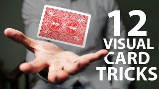 12 VISUAL Card Tricks Anyone Can Do  Revealed [upl. by Yrtneg]