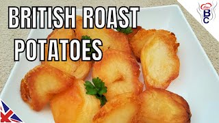 BRITISH FOOD Traditional Roast Potatoes Recipe British Cooking [upl. by Eli994]