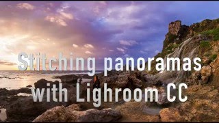 How to stitch panoramas in Lightroom CC [upl. by Quintana]