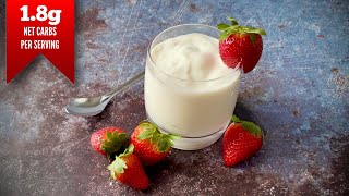 This Keto Yogurt Recipe Has Only 18g Net Carbs Per Serving [upl. by Jarnagin]