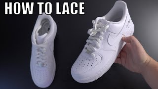 2 Cool Ways How To Lace Nike Air Force 1 Nike Air Force 1 Lacing [upl. by Ellynn837]