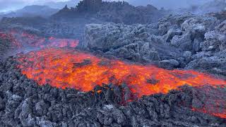 Riprese dell’eruzione dell’Etna girate dal 27 dicembre 2022 al 14 gennaio 2023 a quota 2800 mt ca [upl. by Emolas359]