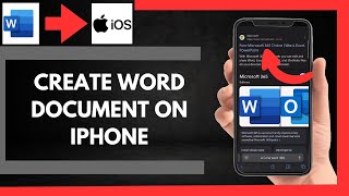 How To Create Word Document On Iphone [upl. by Rock]